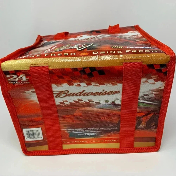 Dale Earnhardt Jr Budweiser COOLER -24 Can Insulated Soft Sided  Bag Nascar - Picture 8 of 8